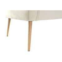 divan poliester metal 184x76x62 crema