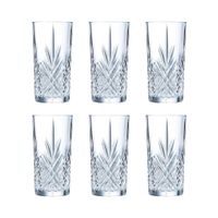 juego de 6 vasos altos vidrio 38 cl