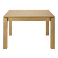 mesa de comedor extensible de roble de 120 a 180 cm