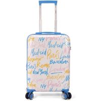 benzi bz5849rs-50 maleta de cabina extensible abs 55 cm cabina 4 ruedas dobles cerradura de combinacion 3 digitos rosa