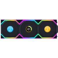 lian-li uni fan sl wireless lcd 120 argb 3x ventiladores aspas invertidas con pantalla 120mm negros