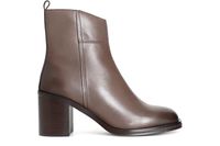 botin mujer piel con cremallera taupe 40