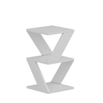 Mesa auxiliar 3 niveles h50 cm - blanco