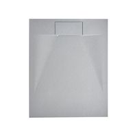 plato de ducha minimalista con desague smc efecto piedra natural 80 x 100 x 3 cm gris azzurro