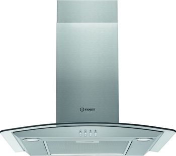 HOTPOINT IHGC 6.5 LM X Chimney Cooker Hood - Silver, Silver