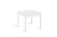 mesa cocina extensible libro 80160x80 cm blanco pata blanco