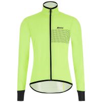 santini guard nimbus rain jacket - m - lime green