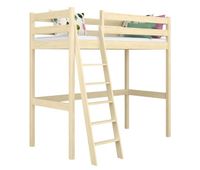 cama alta de madera n03 pino incoloro