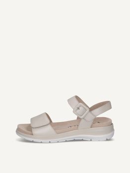 CAPRICE Sandal, white, made of Leather without heel, Size 41