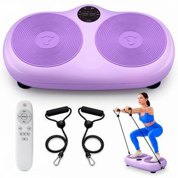 Plataforma Vibratoria Mobiclinic 99 Niveles De Velocidad 9 Programas Bandas Elásticas Pantalla Y Mando Karol