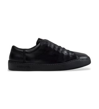 Camper para hombre. K101083-001 Zapatillas de Piel Peu Touring negro (45), Plano, Ninguno, Casual