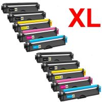 pack 10 toner para brother tn-247  tn-243 dcp-l3510 dcp-l3550 hl-l3210 con chip