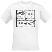 while she sleeps tops y camisetas silence speaks para mujer