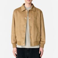 axel arigato archetype faux suede varsity jacket - xl