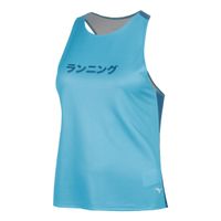 mizuno core graphic camiseta de running mujeres - azul