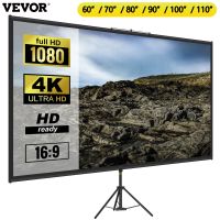 succebuy 60 70 80 90 100 110 pulgadas pantalla de proyector con tripode con soporte 169 4k hd cine en casa portatil para proyeccion interior y exterior