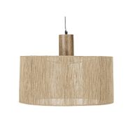 lampara de techo de yute trenzado y madera de mango o60 cm