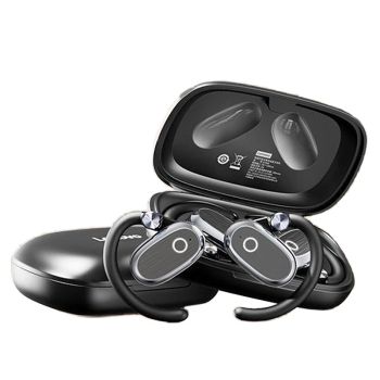 Lenovo EA366 Auriculares inalámbricos con ganchos para la oreja Bluetooth, unidad de controlador grande de 14,2 mm, pant