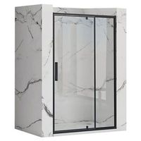 puerta de ducha rea rapid swing black 120