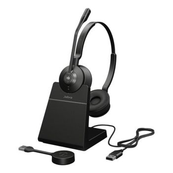 Auricular Jabra Engage 55 SE Binaural Inalámbrico USB-A Micrófono Boom 150m Negro