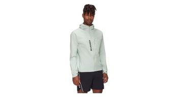 Chaqueta impermeable mammut aenergy tr hs con capucha verde hombre