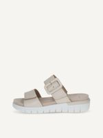 caprice mule beige made of leather without heel size 40