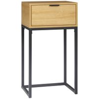 mesa auxiliar 40x30x76 cm madera natural