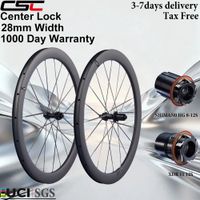 juego de ruedas de carbono para bicicleta de gravel csc 700c con bloqueo central freno de disco ancho de buje 28 mm profundidad 3538455058 mm juego de ruedas de carbono para carretera uci