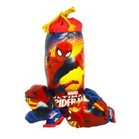 juego de boxeo infantil spiderman con saco y guantes ajustables  set boxeo ninos 5 anos  juguete deportivo marvel 9438