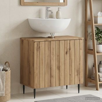 Vidaxl Mueble De Lavabo Para Baño Zwolle Roble Artisan