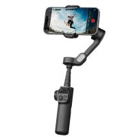 gimbal para smartphone aochuan smart x2 de 3 ejes con varilla de extension incorporadapantalla oled y tecnologia anti-v