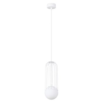 Lámpara de techo blanco acero alt. 115
