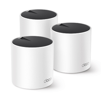 punto de acceso wifi 6 mesh tp-link deco x55 pack 3u ax3000 2x2ht160 2402mbps  2x2 574mbps 2 antenas 3p giga