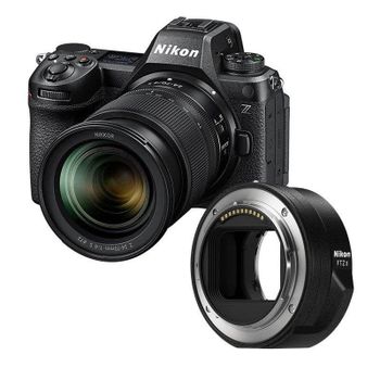 Cámara Mirrorless Nikon Z6 III 24.5MP Sensor Full-Frame 24-70mm F4 Adaptador FTZ II