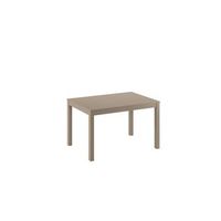 traffic - mesa extensible 130210 x 80 cm en melamina gris tortola