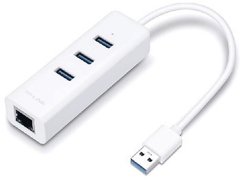 Adaptador USB - TP-Link UE330 3.0 (3.1 Gen 1) Type-A 1000Mbit/s Color blanco nodo concentrador