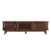 mueble de tv mdf urban meuble 165x395x46 cm - marron