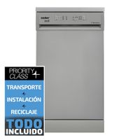 lavavajillas 45 cm sauber serie 1-dw453x v e 10 cubiertos inox  envio e instalacion gratis