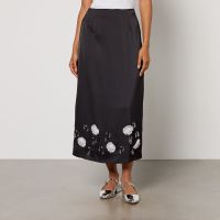 sister jane desert hearts satin midi skirt - muk 10