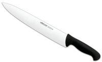 cuchillo cocinero de acero inoxidable nitrum de 300 mm mango negro