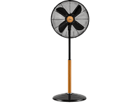 ventilador de pie - ufesa masachusets 50 w 3 velocidades altura ajustable hasta 125 cm negro y haya