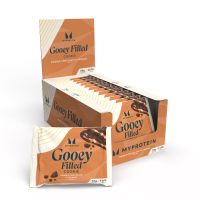 cookie proteica al horno - 12 x 75g - double chocolate and caramel  gooey filled