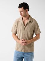 camisa de punto texturizada