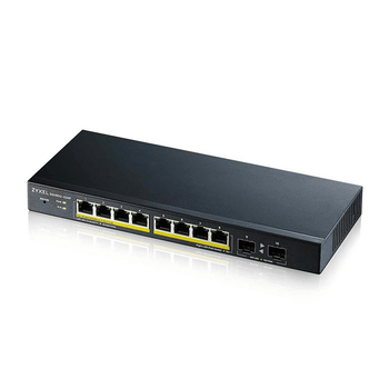 ZYXEL GS1900-10HP 8-PORT GBE L2 POE SMART SWITCH 2 SFP SLOTS 802.3AT DESKTOP FANLESS 70 WATT