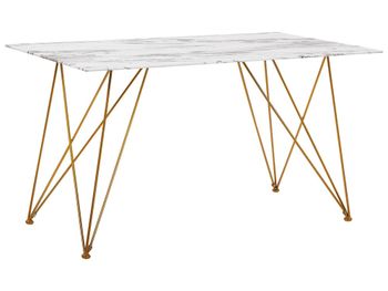 Mesa de comedor de vidrio 6 personas l140