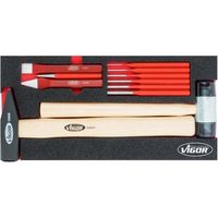vigor v5006 juego de martillos y cinceladores r393 mm x 188 mm x 35 mm r numero de herramientas 11