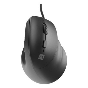Ratón NATEC Crake 2 Pro USB 12800 DPI Negro Vertical Iluminación RGB Silencioso