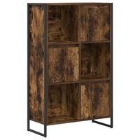 estanteria para libros  estante para libros roble humo 68 x 30 x 1085 cm