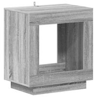 mesa lateral gris sonoma 60 x 40 x 65 cm madera de ingenieria vidaxl