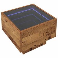 mesa de centro 40x40x30 cm madera - marron